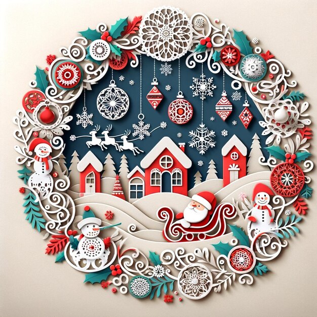 Christmas Illustrations Decorations Ornaments and Winter Backgrounds for Joyful Holiday Moments