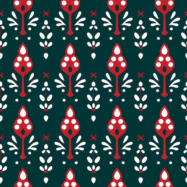 Christmas is here Varied Sweater Pattern Illustration