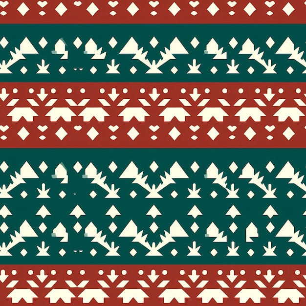 Photo christmas is here varied sweater pattern illustration