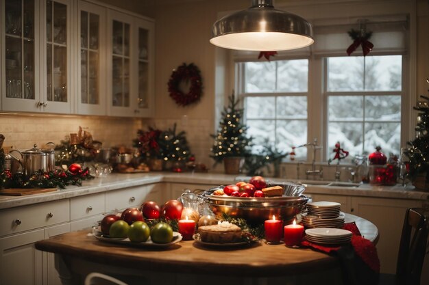 christmas kitchen