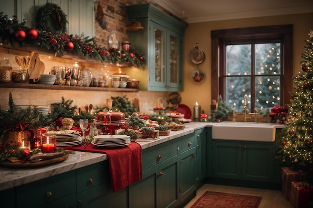 christmas kitchen