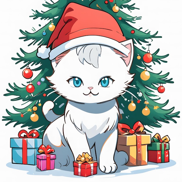 Photo christmas kitten