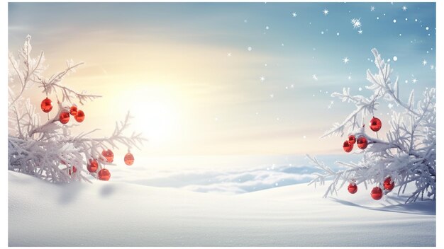 クリスマス・ランドスケープ 冬のワンダーランド 祭りの風景 雪の景色 休日の背景 冬