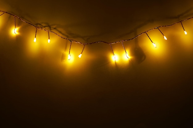 Christmas light background holiday glowing backdrop defocused
