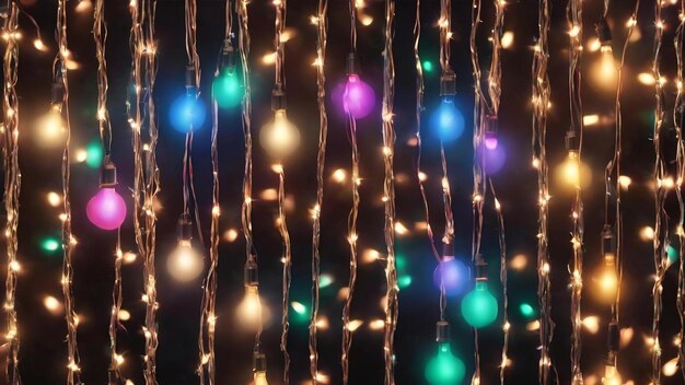 Christmas lights for background