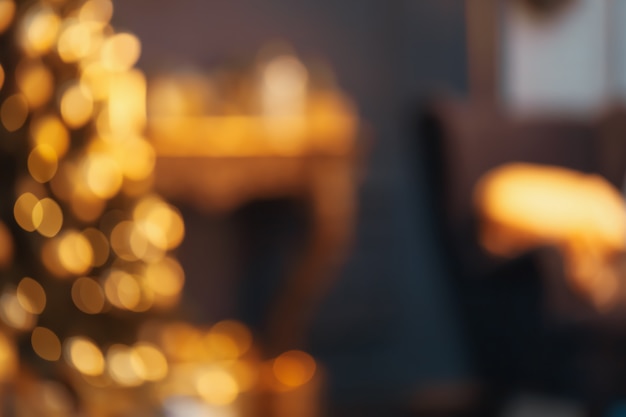 Photo christmas lights bokeh