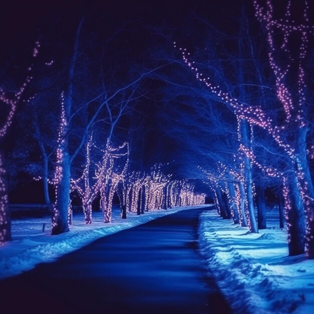 Winter Night, blue, christmas, dark, HD phone wallpaper