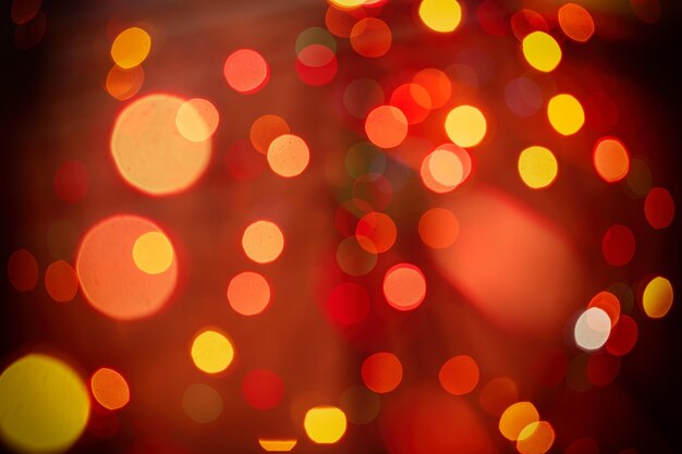 Christmas lights colorful bokeh background holiday festive
atmosphere