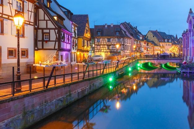 Natale piccola venezia a colmar alsazia francia