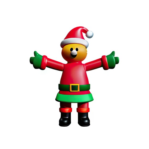 Christmas minimalist icon figure