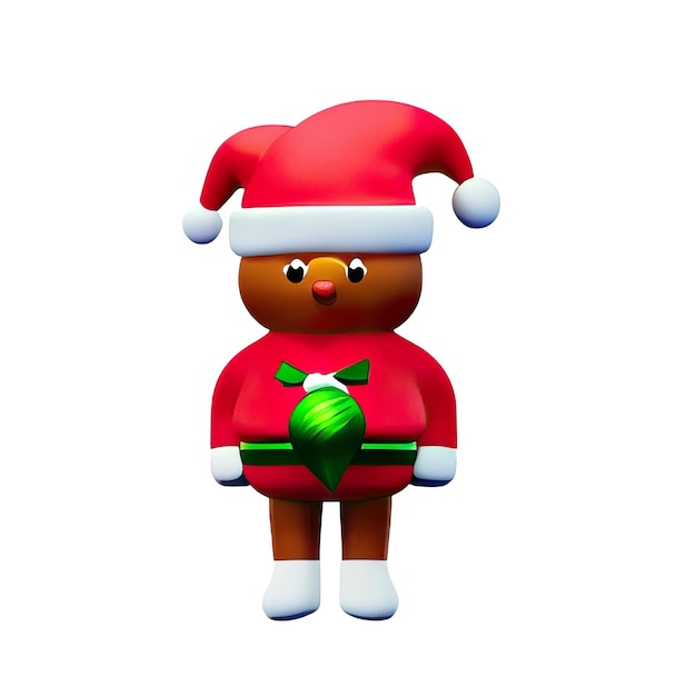 Photo christmas minimalist icon figure