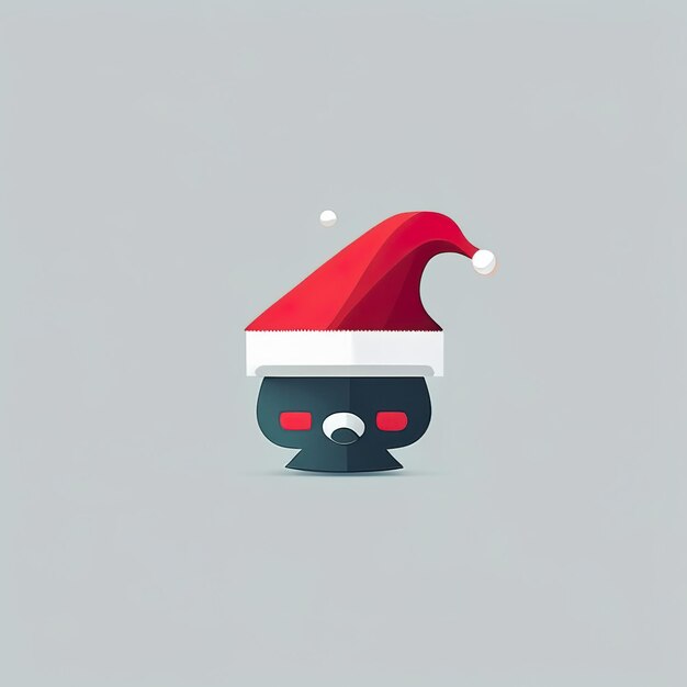 Christmas minimalist mascot Generative AI