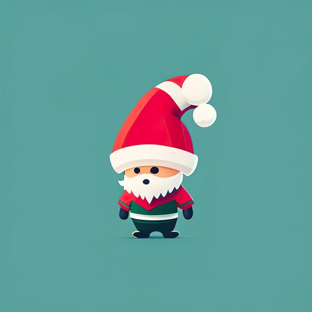 Christmas minimalist mascot Generative AI