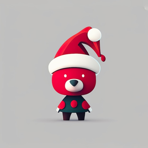 Christmas minimalist mascot Generative AI