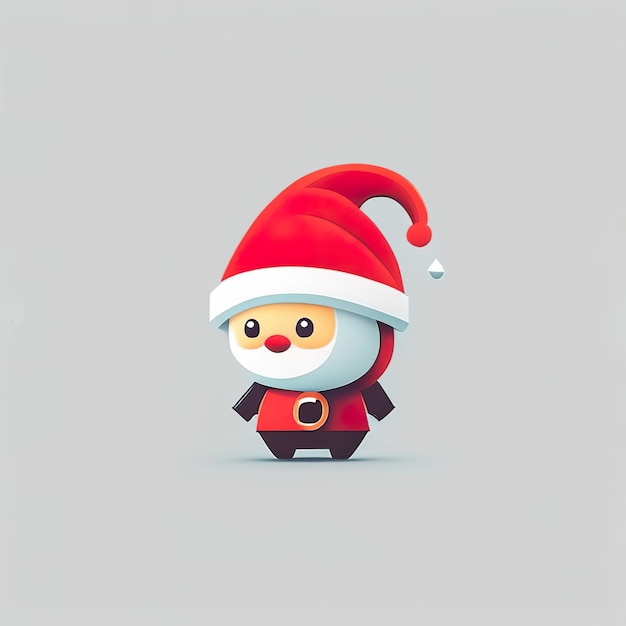 Christmas minimalist mascot Generative AI