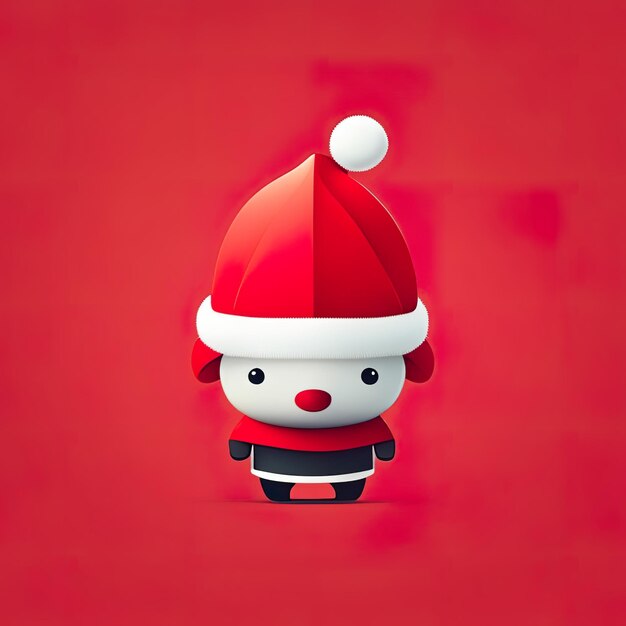 Christmas minimalist mascot Generative AI