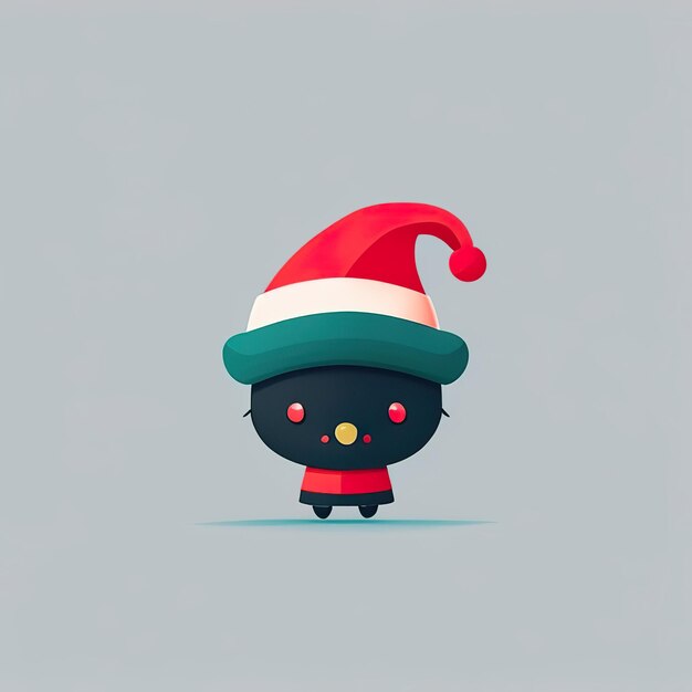 Christmas minimalist mascot Generative AI