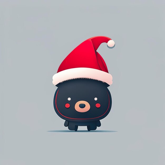 Christmas minimalist mascot Generative AI