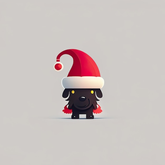 Christmas minimalist mascot Generative AI