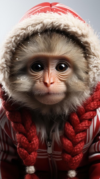 Фото Рождественская обезьяна