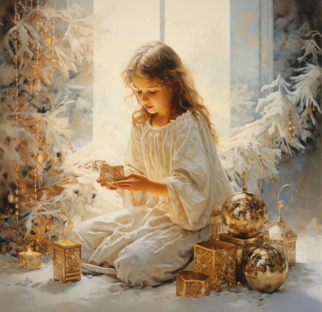 Christmas Morning Magic in Enchanting Nostalgia