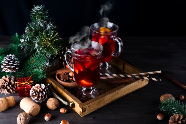 Photo christmas mulled wine