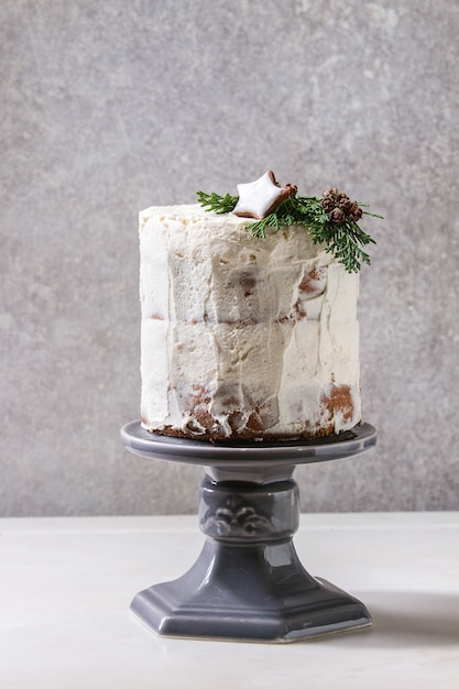 Christmas naked cake