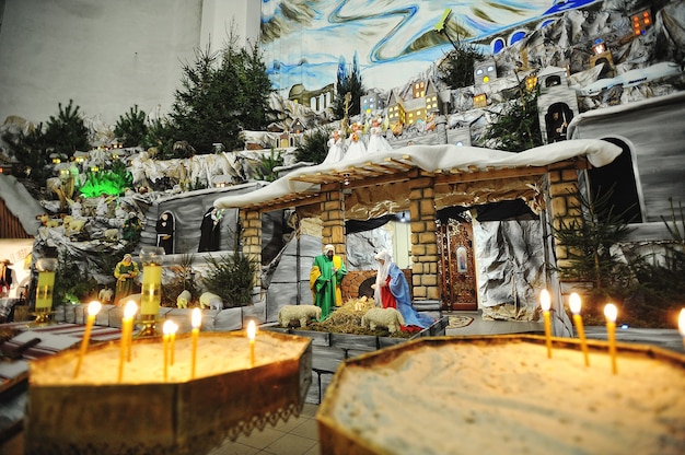 Christmas nativity crib sets