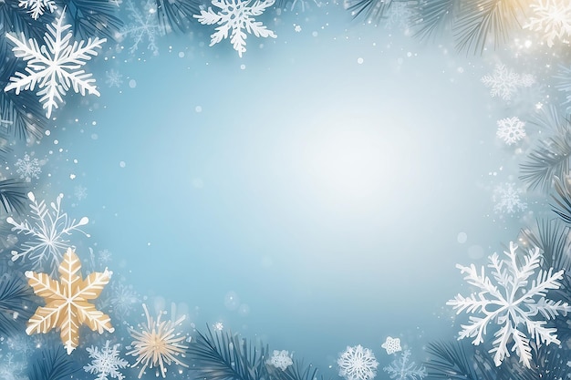 Christmas and New Year abstract winter holidays background concept