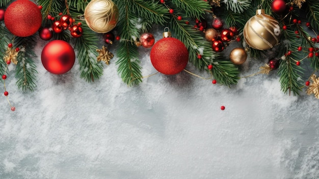 Christmas or New Year background Christmas and new year holidays concept Generative AI