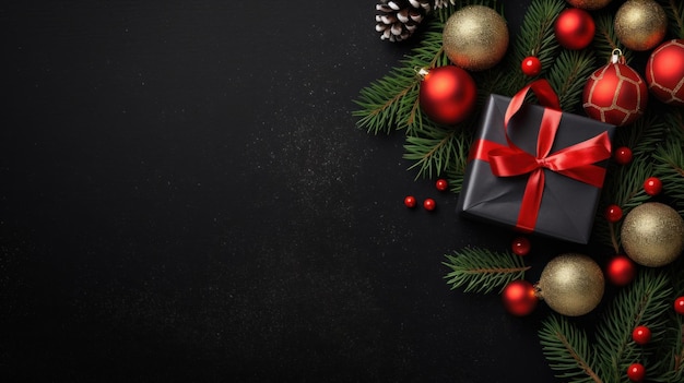 Christmas or New Year background Christmas and new year holidays concept Generative AI