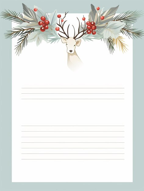 Photo christmas and new year background with fir branches holly berry copy space