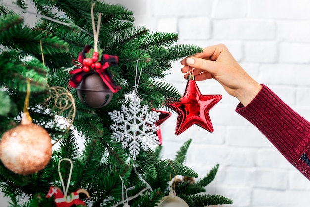 クリスマスの新年の祝賀の装飾のコンセプト