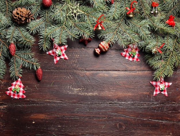 クリスマスや新年の装飾の背景