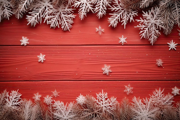 Christmas and new year frame composition