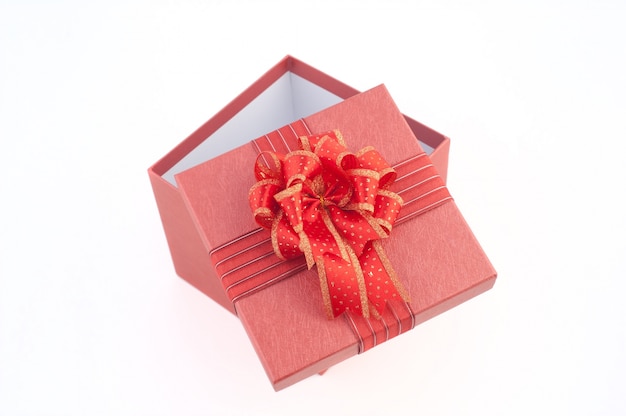 Christmas and New year gift box with decorations 