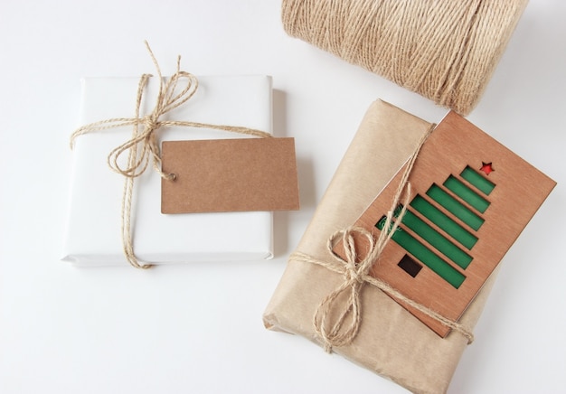 Christmas and New Year holiday gift wrapping zero waste