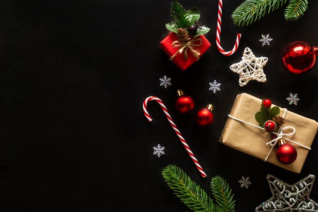 christmas and new year holidays background decorated house theme.