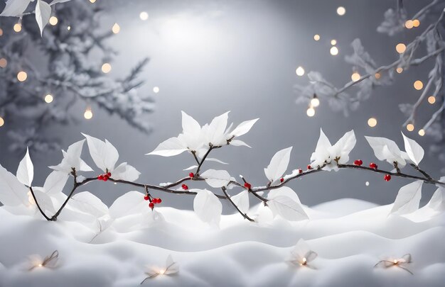 Photo christmas and new year holidays background winter season banner