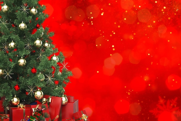 Christmas and New Year holidays background