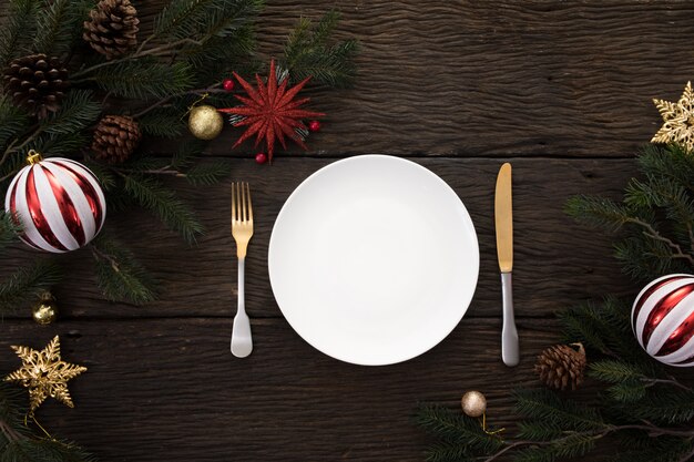 Christmas new year party table dinner background celebrate time  