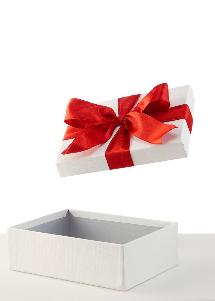 Photo christmas, new year's open gift box