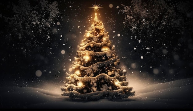 Photo christmas and new years eve background christmas backgrounds christmas tree holiday event new year's eve generate ai