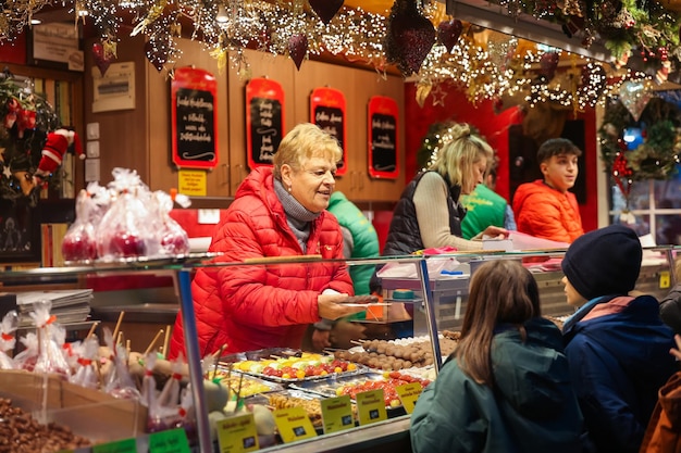 드레스덴의 크리스마스 시장, 작센, 독일