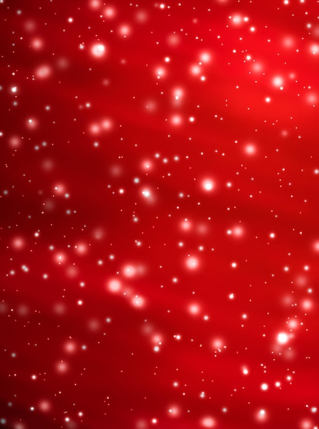 クリスマス正月とバレンタインデーの赤の抽象的な背景の休日カード デザイン高級美容ブランドの冬のシーズン セールの背景として光沢のある雪の輝き