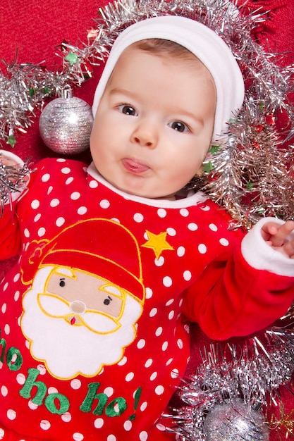 Christmas newborn baby