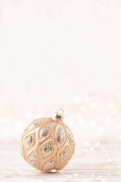 Christmas and newyear cozy decoration, bokeh background.