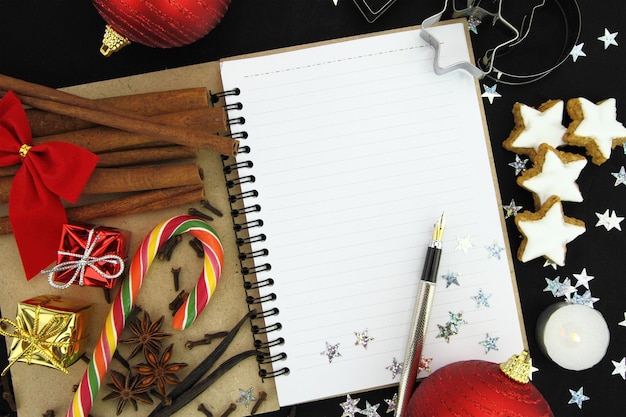 Christmas note book