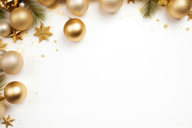 사진 ⁇ 색 배경에 금색 장식과 함께 크리스마스 또는 새해 테마의 배열