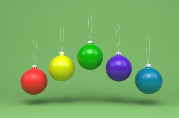 Christmas ornament ball 3d illustration on Mantis background